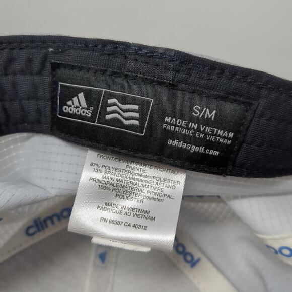 Falcon Crest Golf Club Fitted Hat Blue Medium Embroidered Adidas Climacool - Picture 9 of 9